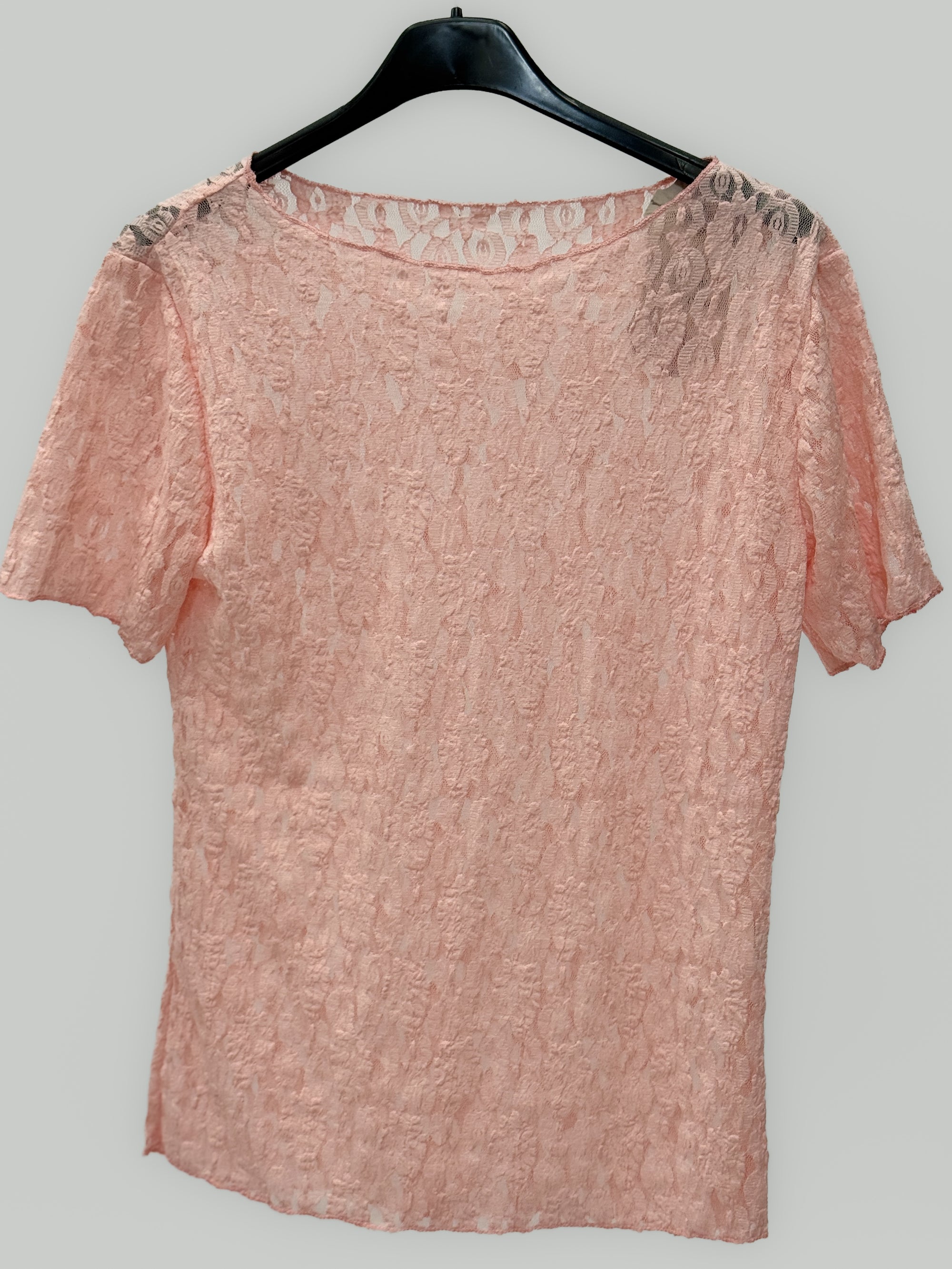 T-Shirt in Pizzo Trasparente