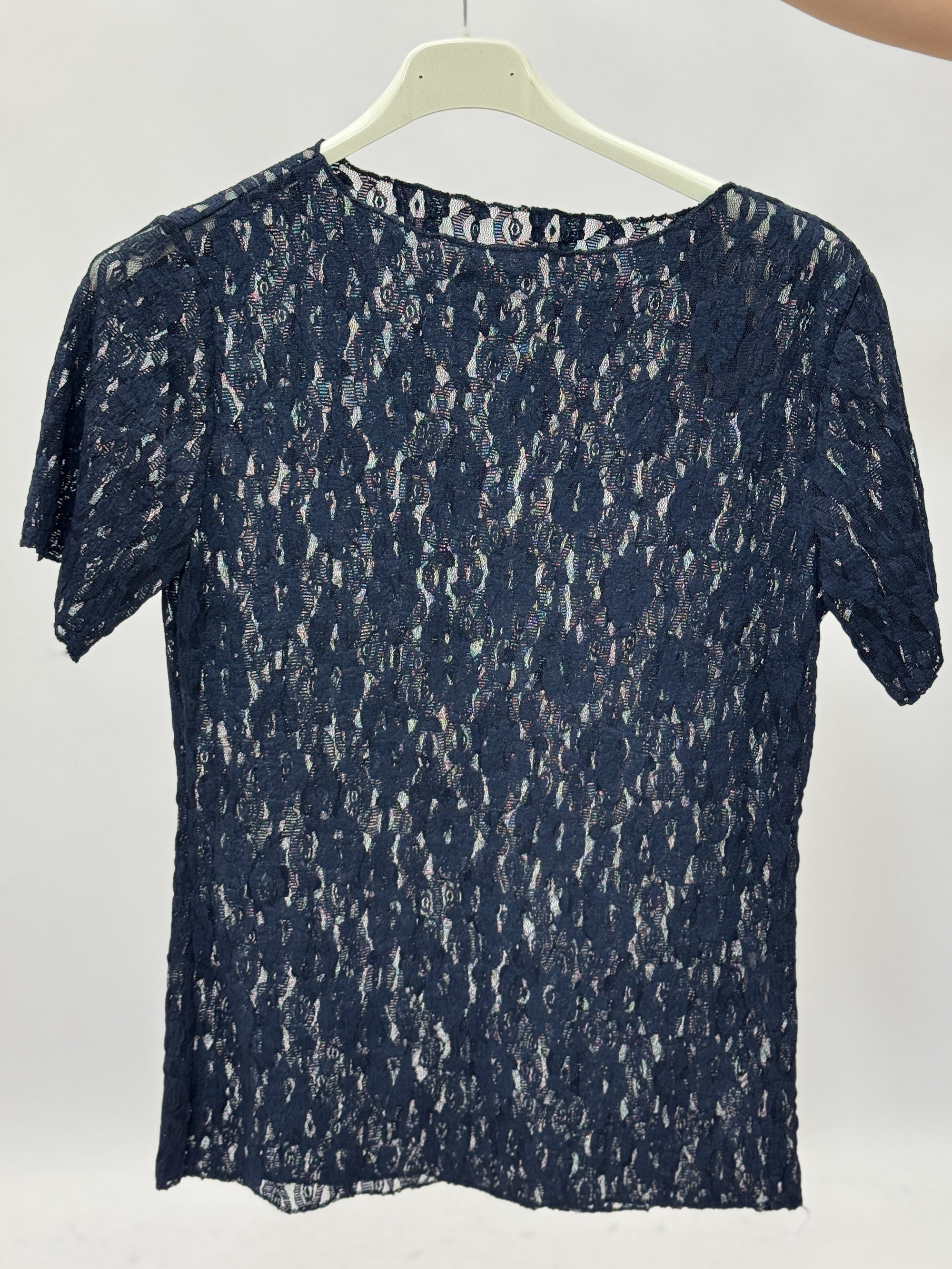 T-Shirt in Pizzo Trasparente
