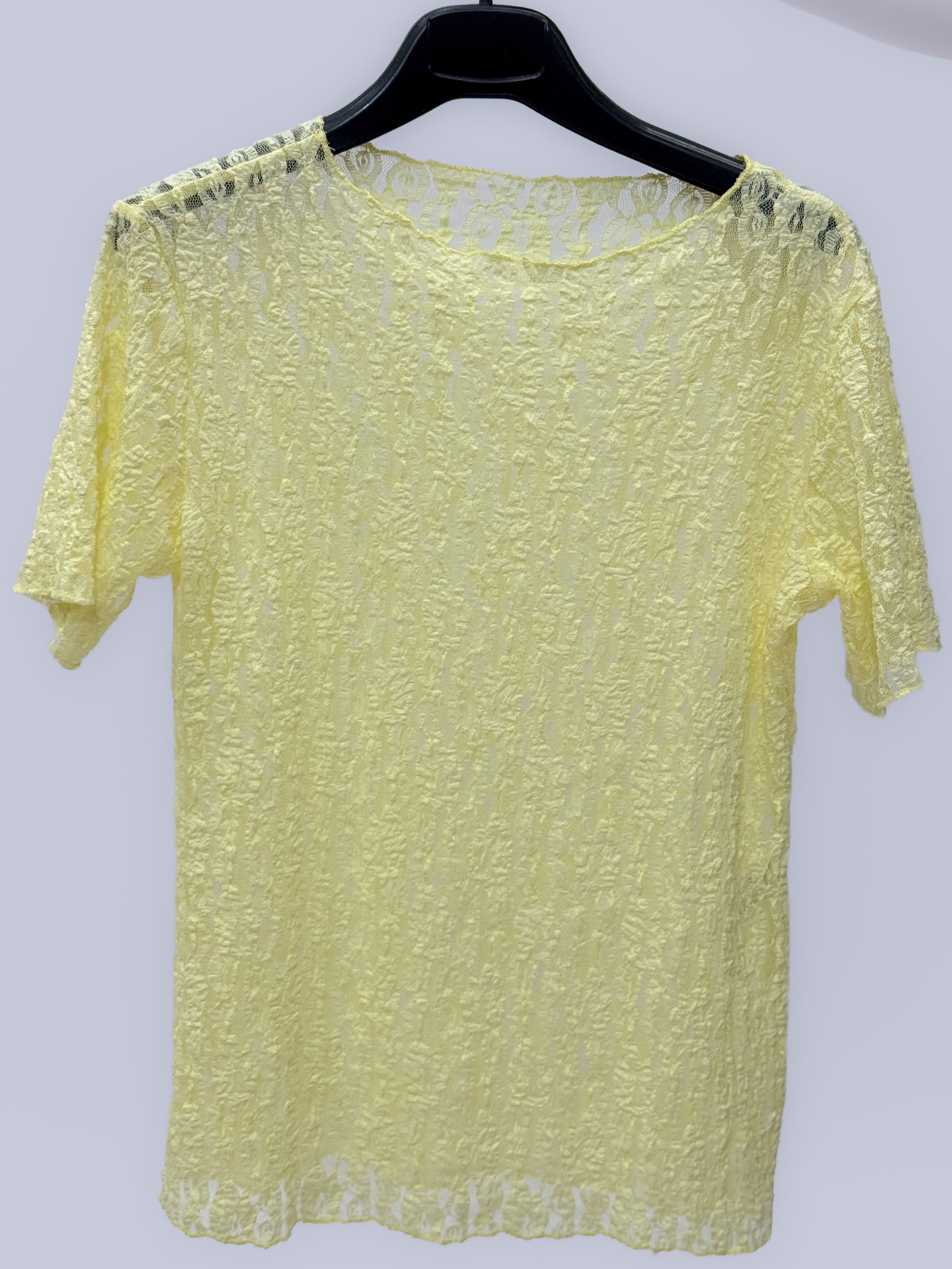 T-Shirt in Pizzo Trasparente