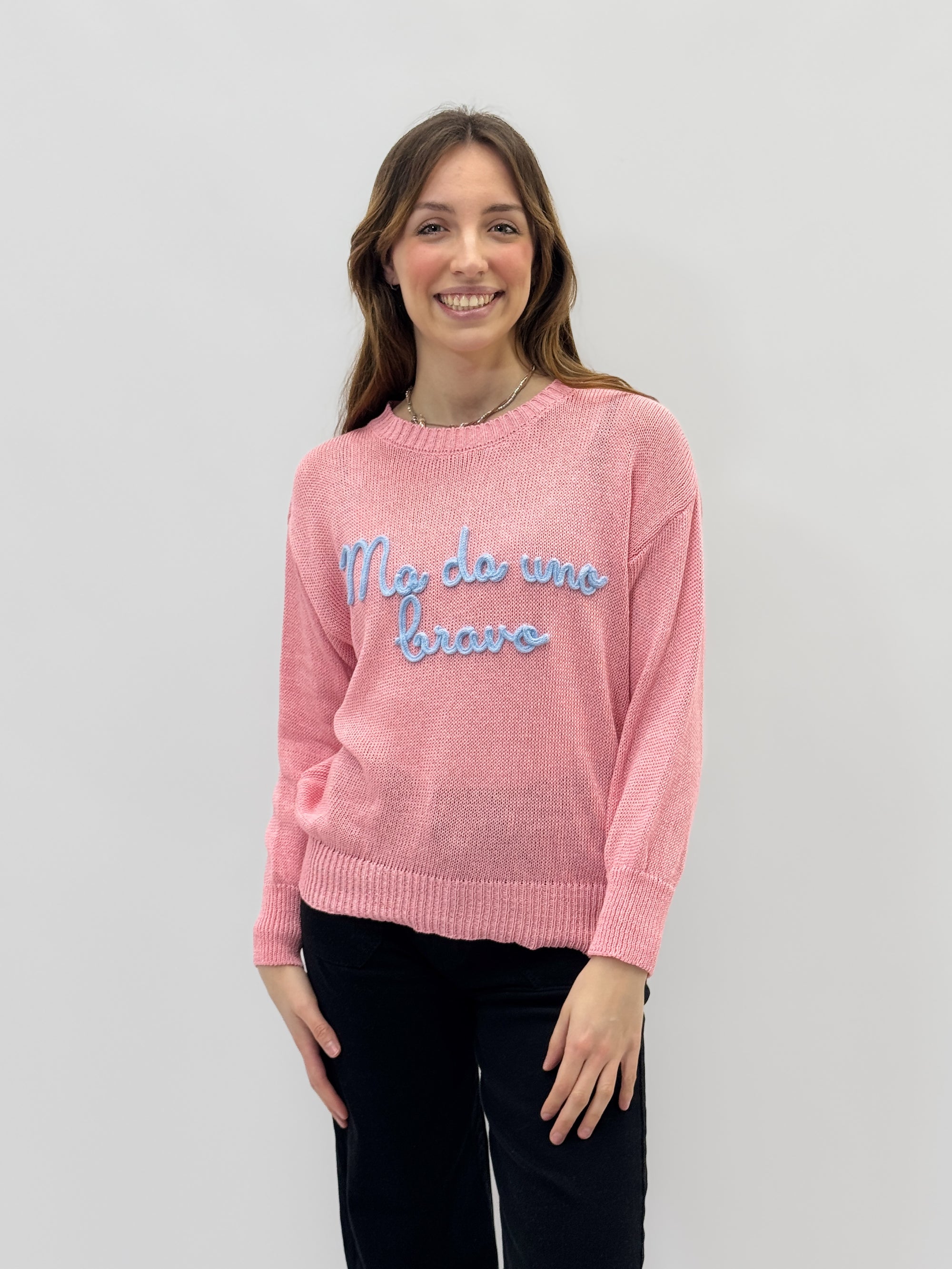 Maglia con scritta &quot;ma da uno bravo&quot;