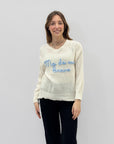 Maglia con scritta "ma da uno bravo"