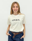 T-shirt “Aperol Queen” con Stampa Posteriore