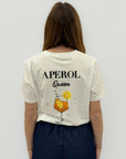 T-shirt “Aperol Queen” con Stampa Posteriore