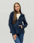 Giacca softshell con cappuccio - tessuto antivento