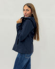 Giacca softshell con cappuccio - tessuto antivento