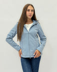 Giacca softshell con cappuccio - tessuto antivento