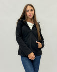 Giacca softshell con cappuccio - tessuto antivento