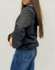Giacca donna reversibile con zip a contrasto