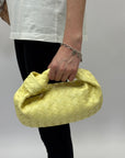 Borsa vera pelle intrecciata con manico