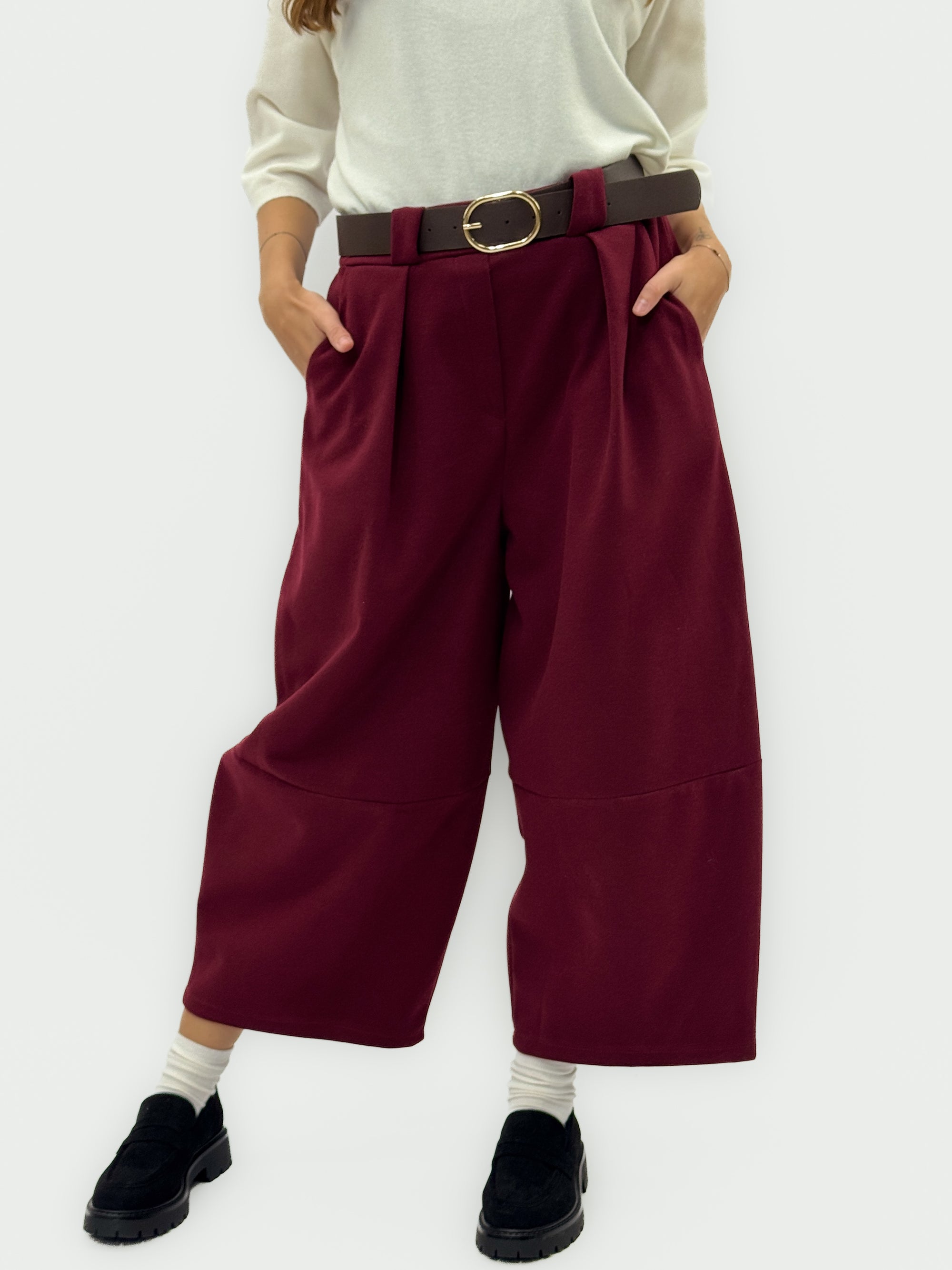 Pantaloni Palazzo Donna a Vita Alta – Morbidi, Ampi e Comodi