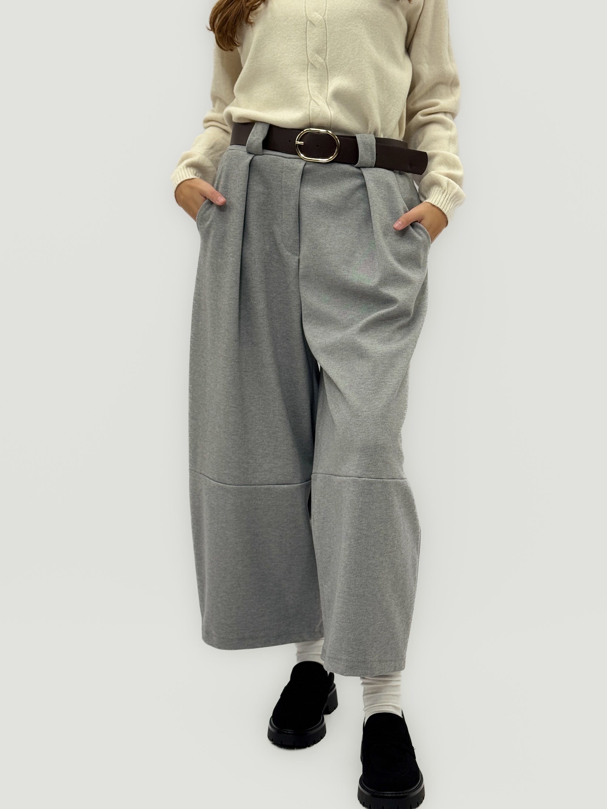 Pantaloni Palazzo Donna a Vita Alta – Morbidi, Ampi e Comodi