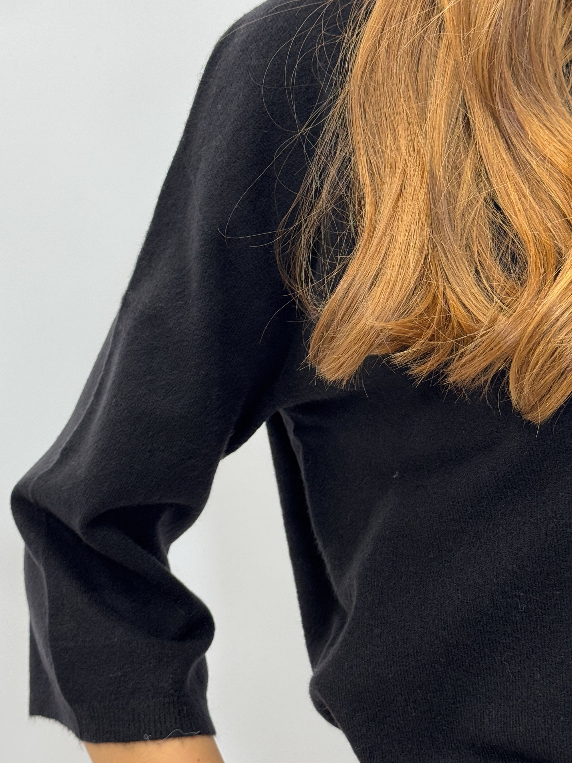 Maglia mezza maniche in misto lana – Morbida e Leggera