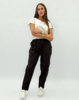 Pantaloni jogger con elastico in vita