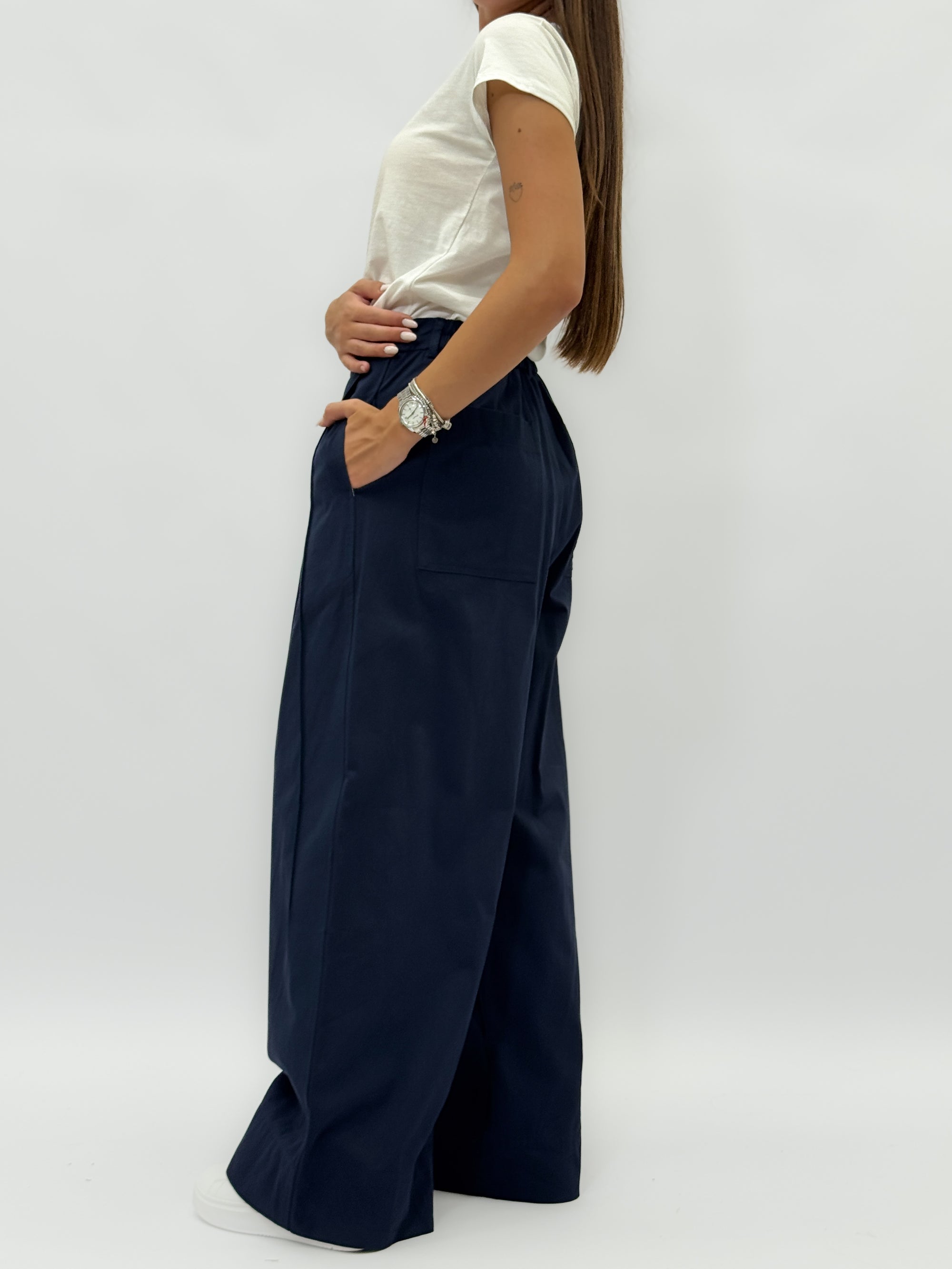 Pantaloni a palazzo in cotone