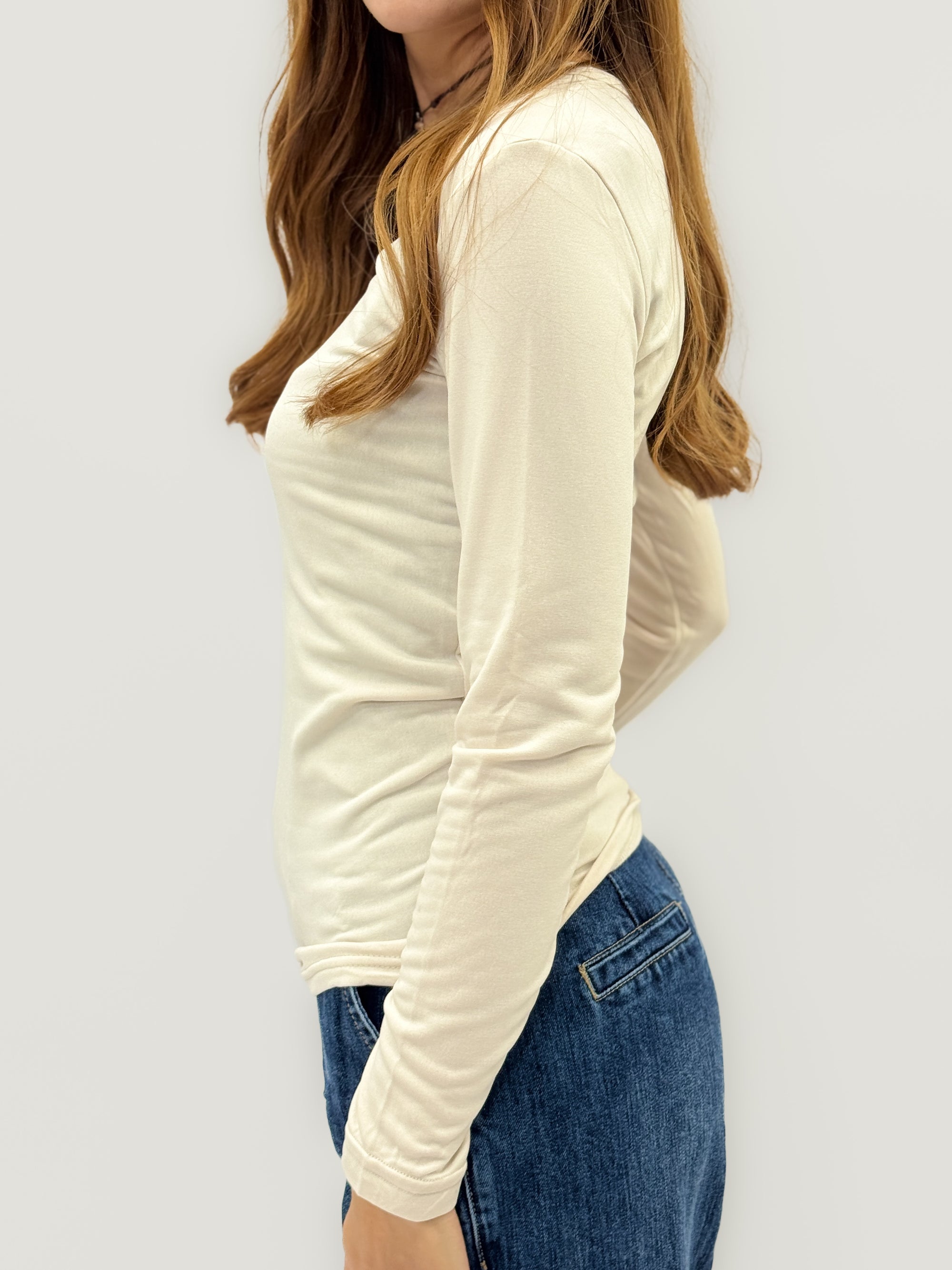 Maglia termica in Pile Morbido a Maniche Lunghe – Calda e Leggera