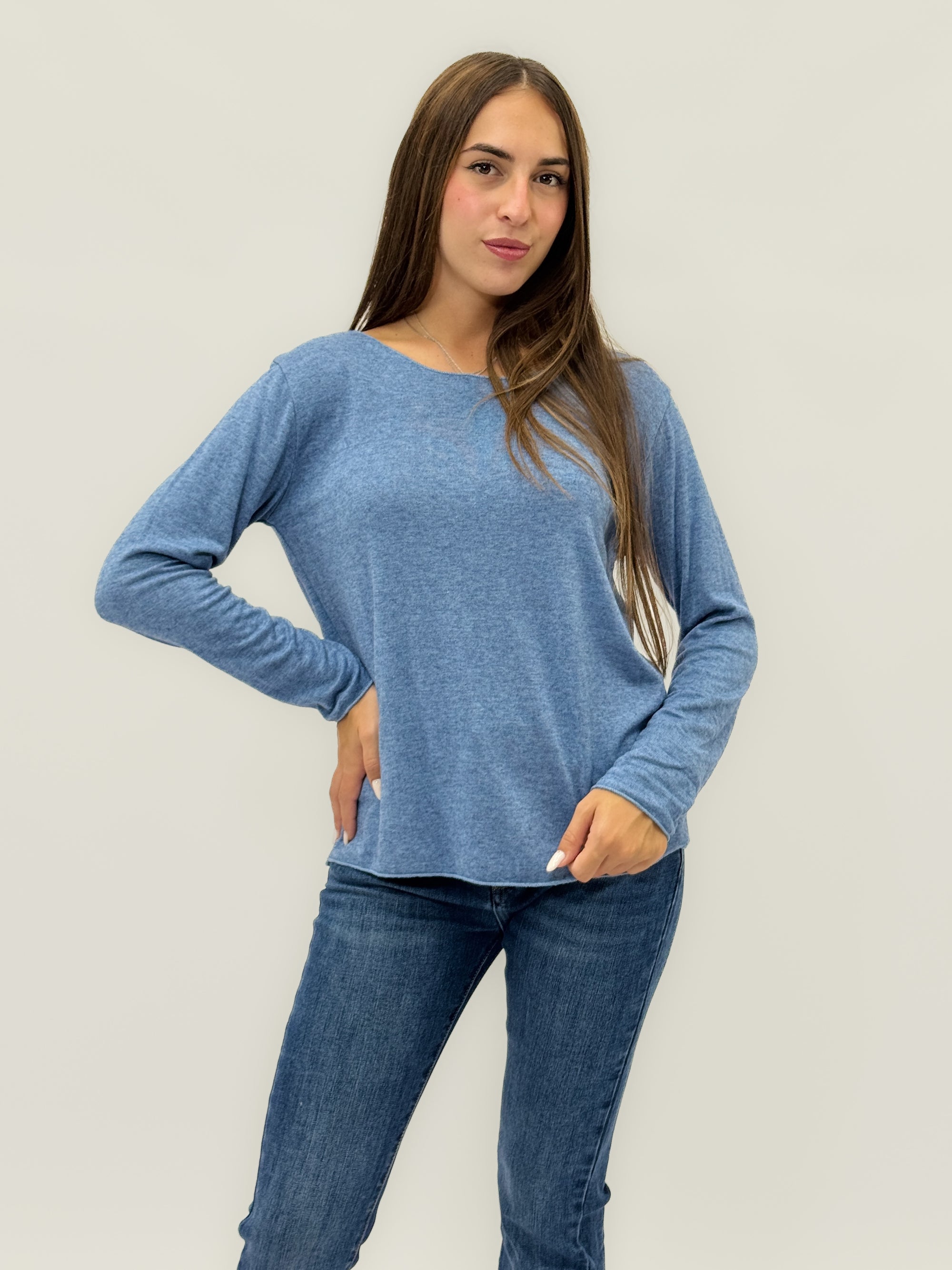 Maglia in cotone e lana