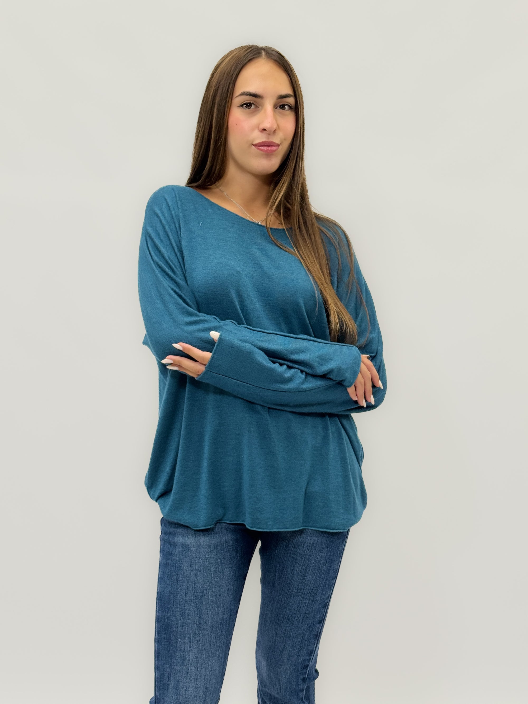 Maglia in cotone e lana
