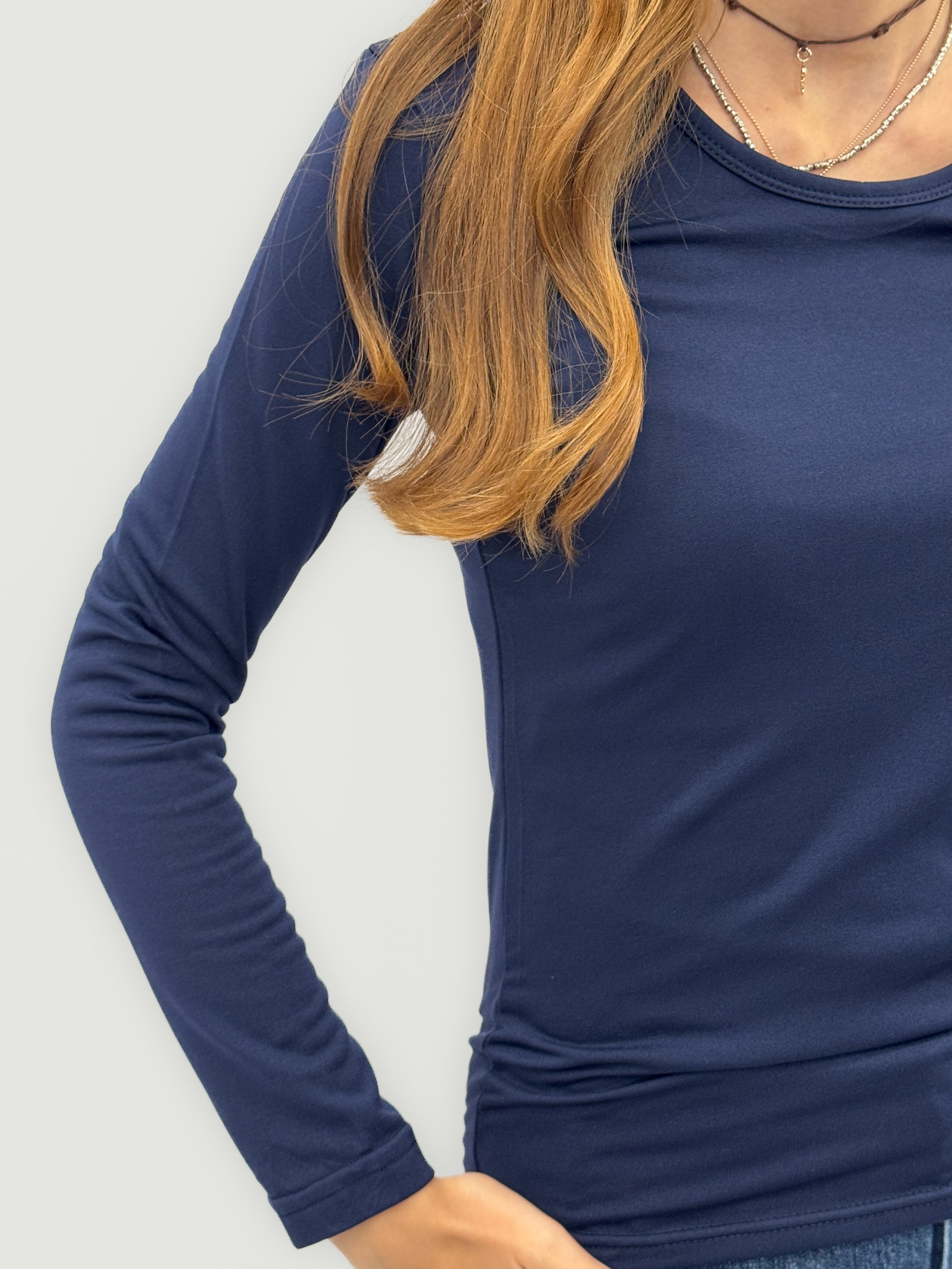 Maglia termica in Pile Morbido a Maniche Lunghe – Calda e Leggera