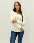 Maglia in cotone e lana