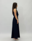 Salopette lunga con cintura