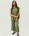 Completo in Lino Camicia e Pantalone Ampio