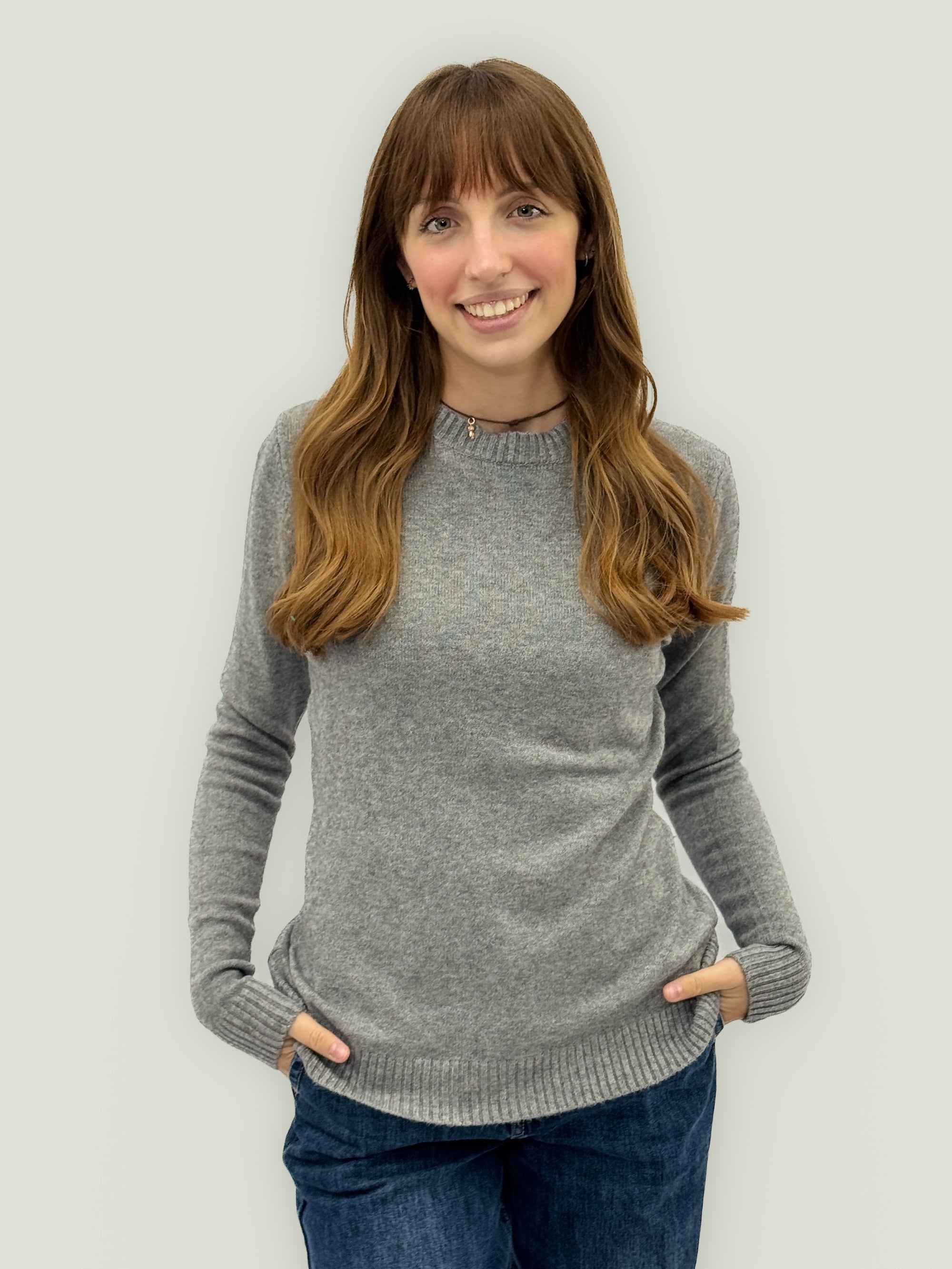 Maglioncino Basico Morbido a Girocollo – Tinta Unita