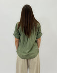Camicia in cotone con ricami