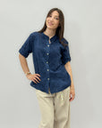 Camicia in cotone con ricami