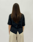 Maglia in cotone foglie