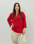 Camicia in cotone tinta unita