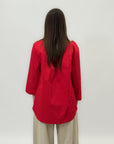 Camicia in cotone tinta unita