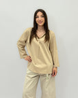 Camicia in cotone tinta unita