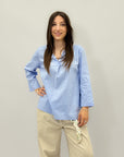 Camicia in cotone tinta unita