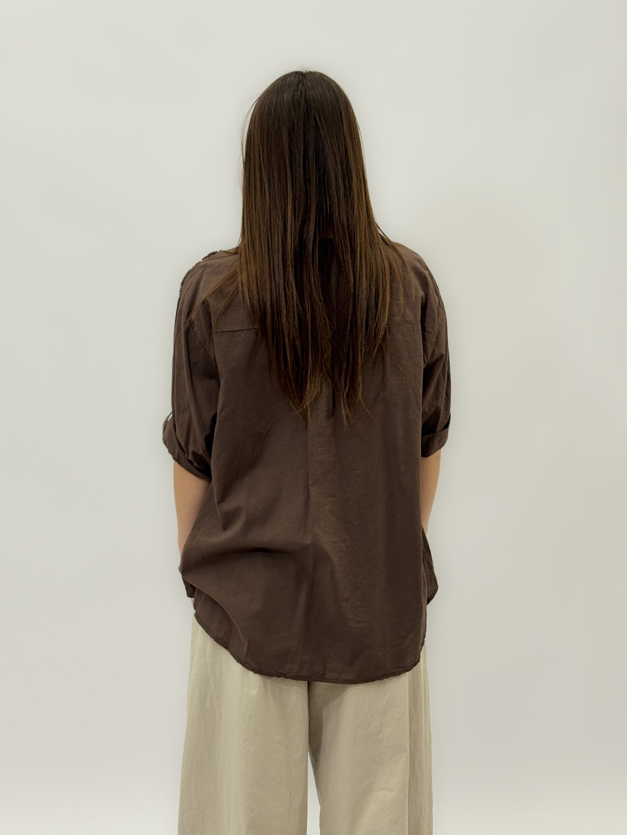 Camicia leggera con fiori