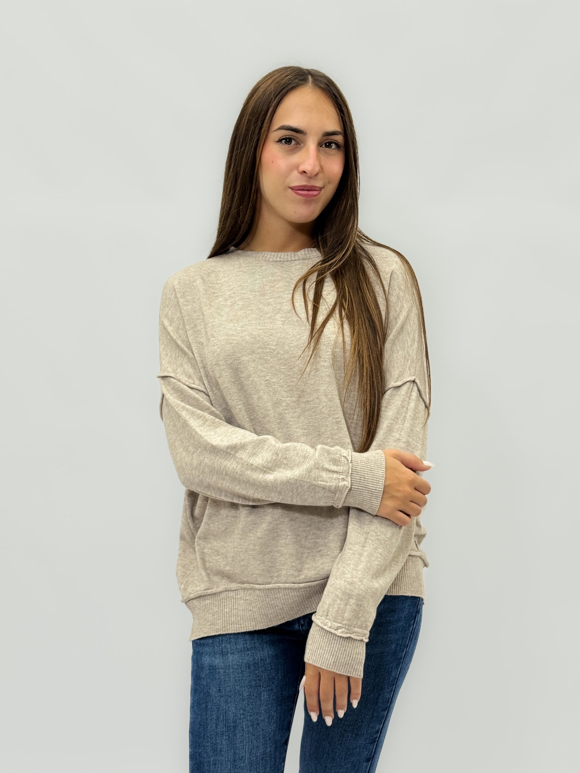 Maglia morbida tinta unita