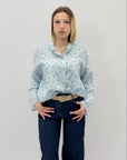 Camicia in seta a pois