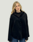 Camicia oversize in vellutino – Morbida, Elegante, Super Chic