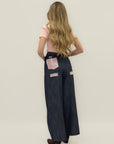 Jeans Palazzo con Dettagli Brillanti