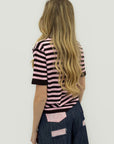 T-shirt Righe Contrast