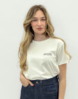 T-Shirt 100% Cotone con Ricamo Amore – Essenziale e Raffinata