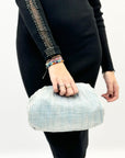 Pochette lurex con tracolla