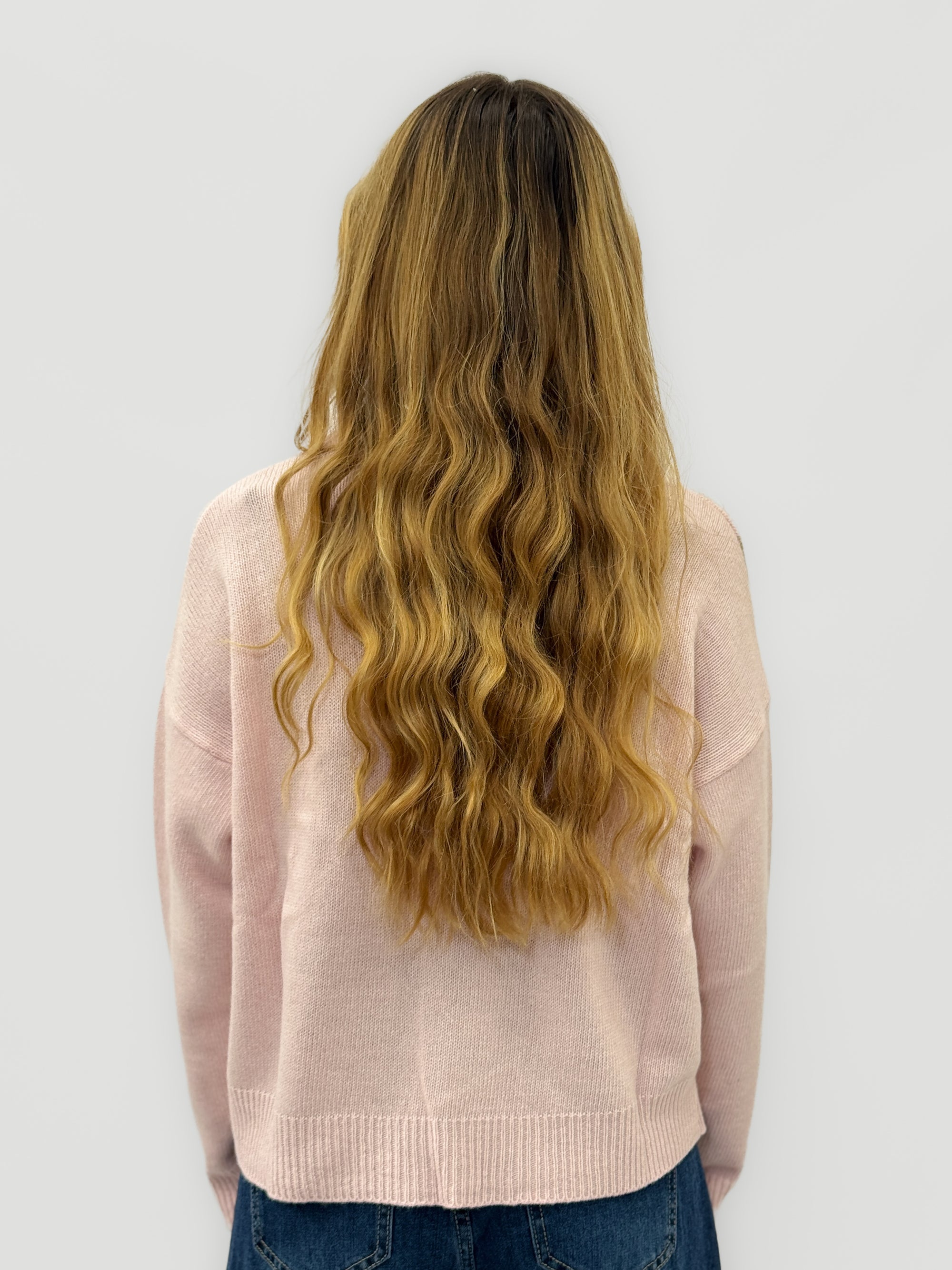 Maglione donna fantasia rombi con cashmere