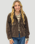 Giacca cardigan donna effetto bouclé con tasche