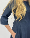 Abito Midi Denim Linea Morbida