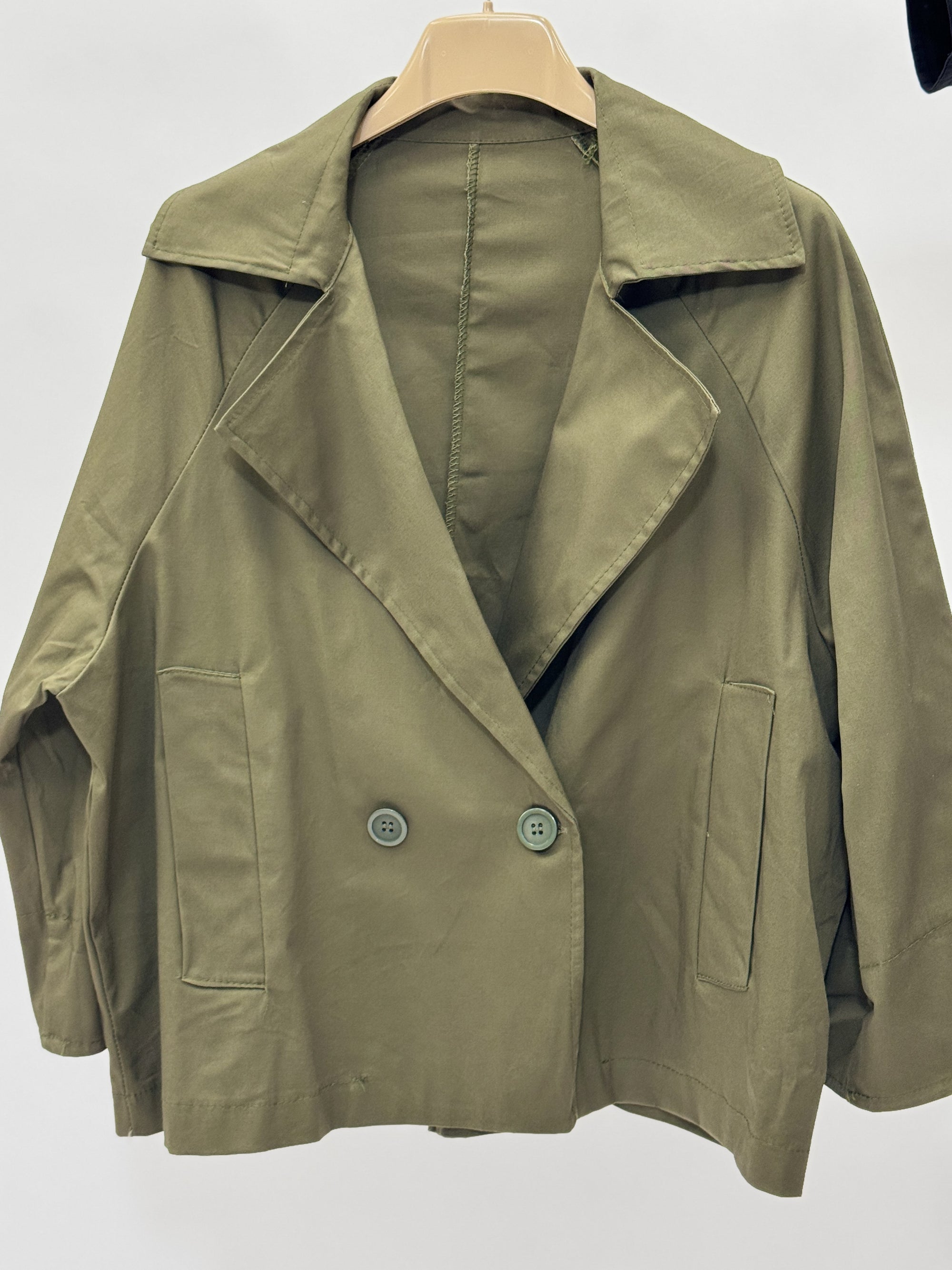 Trench corto in cotone