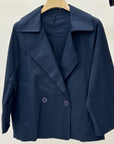 Trench corto in cotone