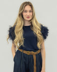 T-Shirt con Maniche in Tulle – Femminile e d’Impatto