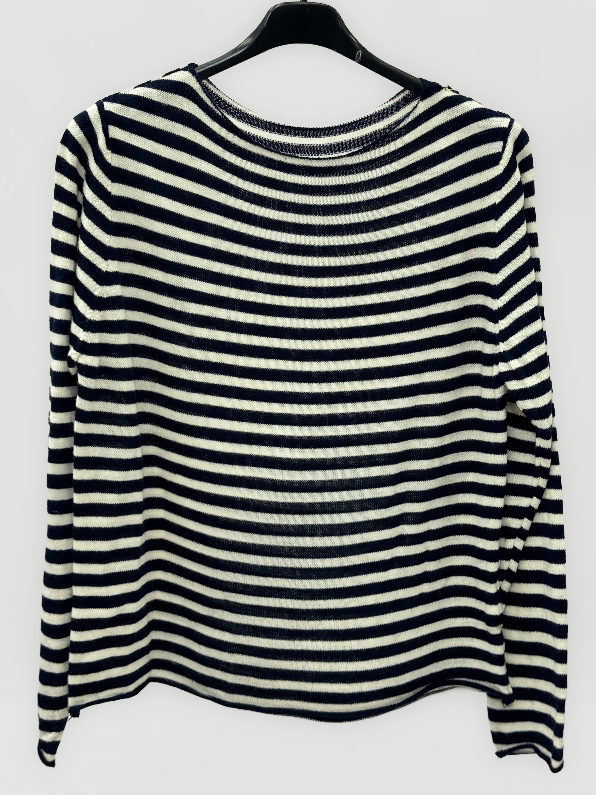 Maglia donna a righe in misto lana e alpaca