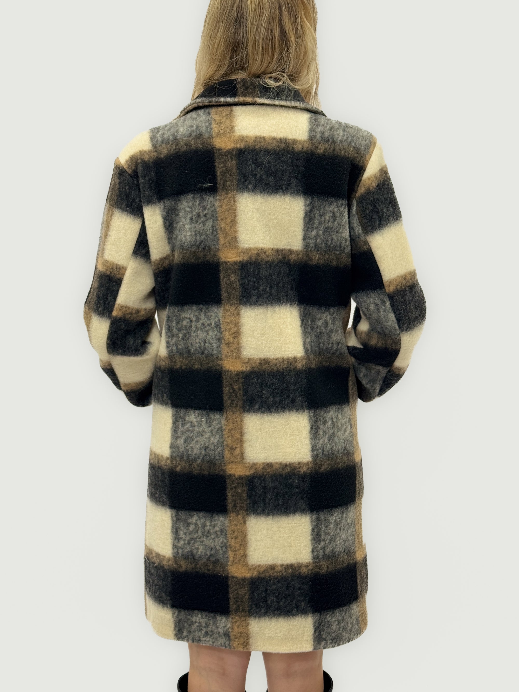 Cappotto a quadri oversize - Trendy e caldo