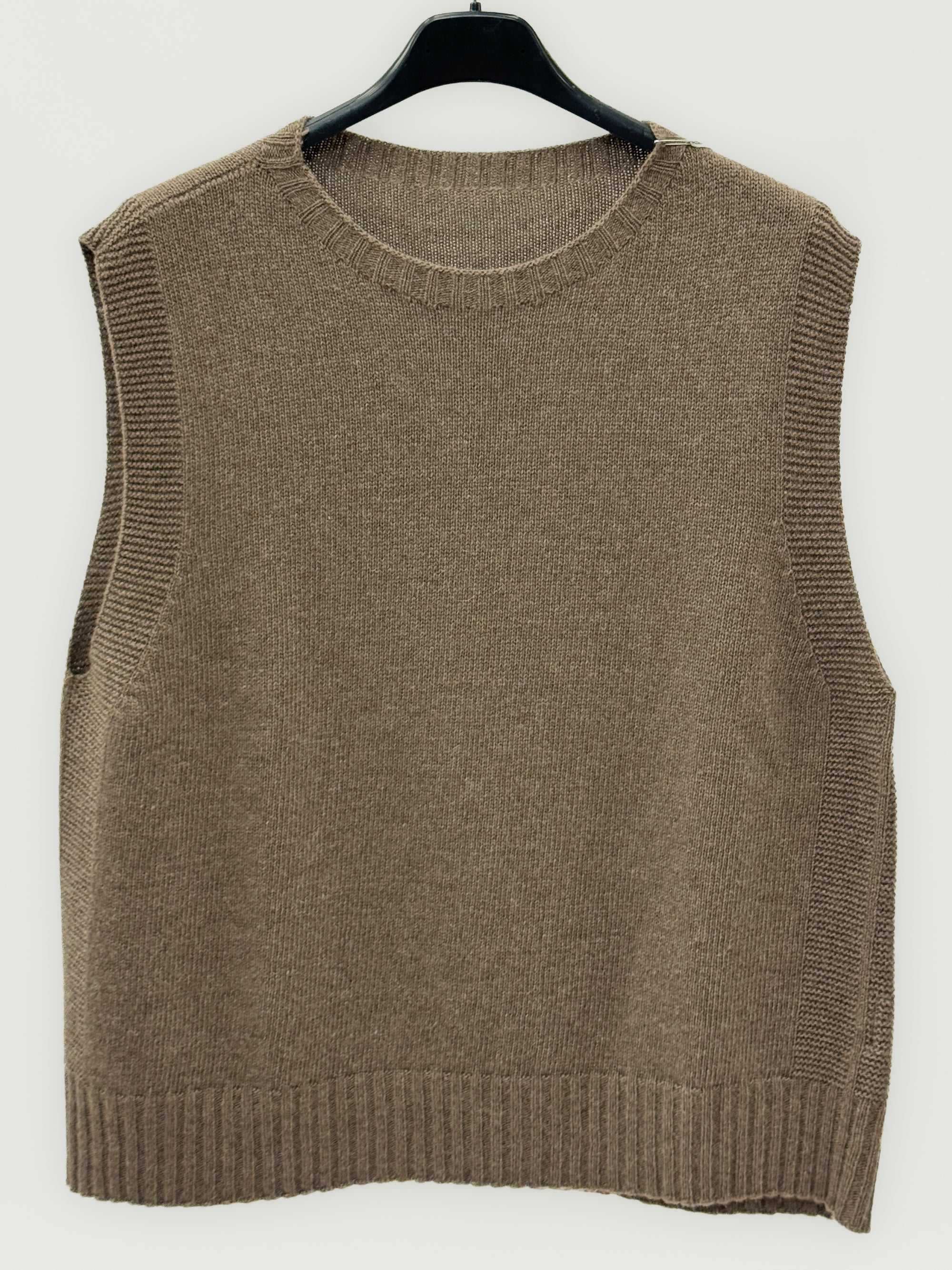 Gilet donna in maglia con lana e cashmere
